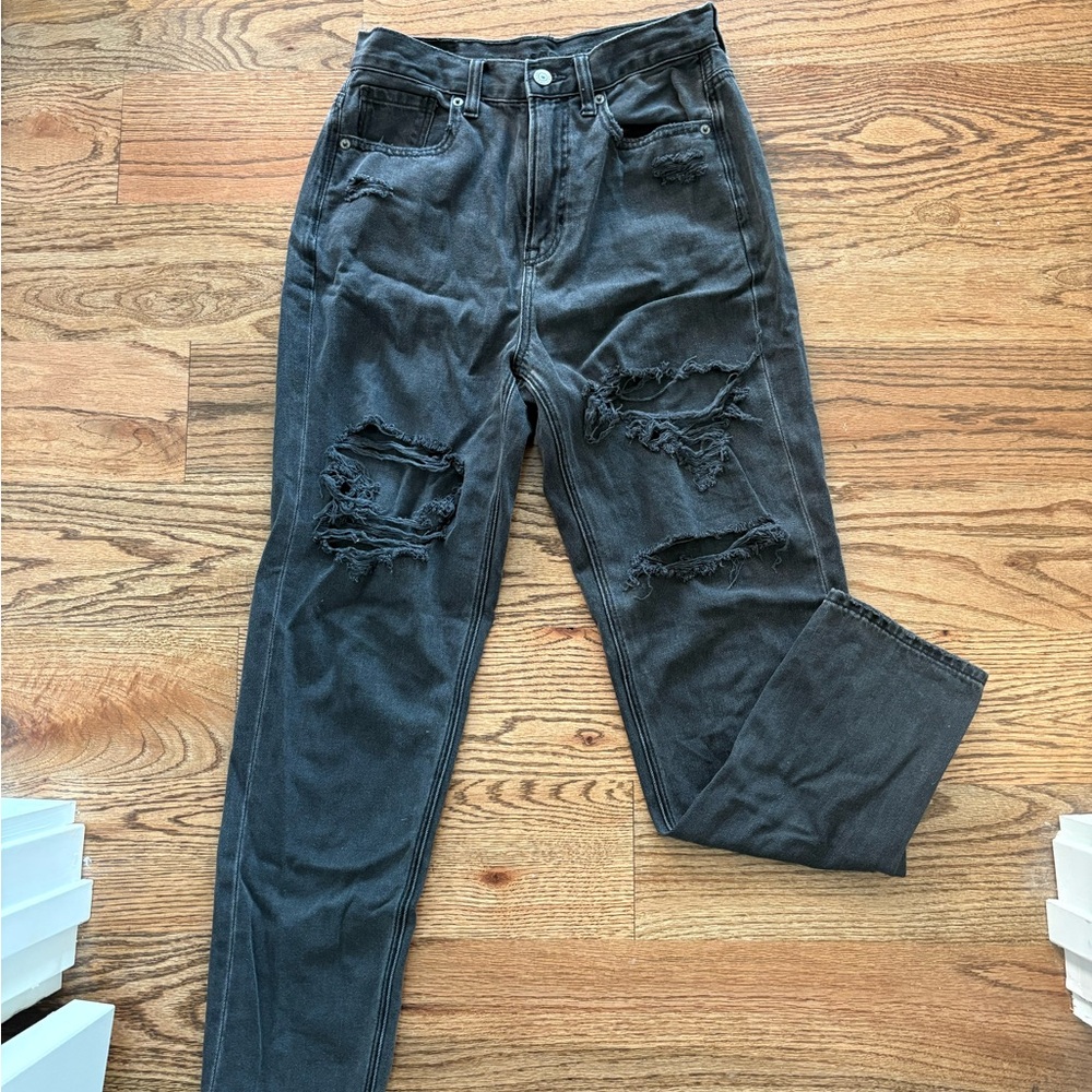 American Eagle Outfitters Black Straight Leg Jeans